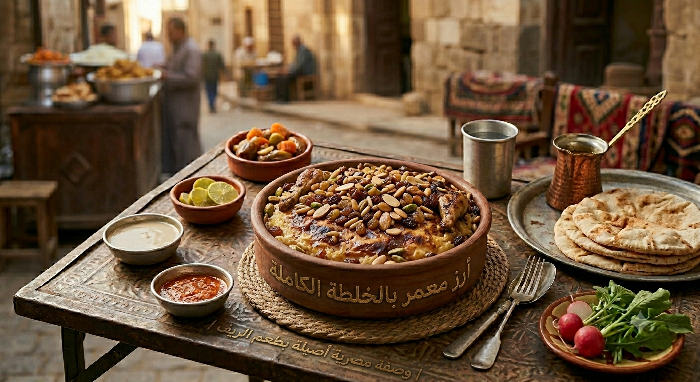 أرز معمر بالخلطة الكاملة | وصفة مصرية أصيلة بطعم الريف