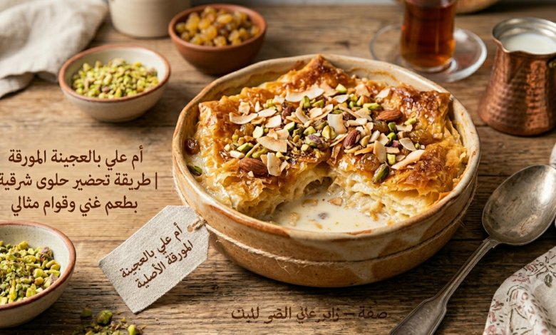 أم علي بالعجينة المورقة الأصلية