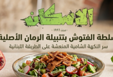سلطة الفتوش بتتبيلة الرمان الأصلية | سر النكهة الشامية المنعشة على الطريقة اللبنانية